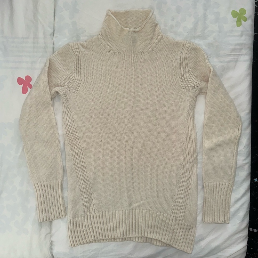 J. Crew Cream Rollneck Sweater